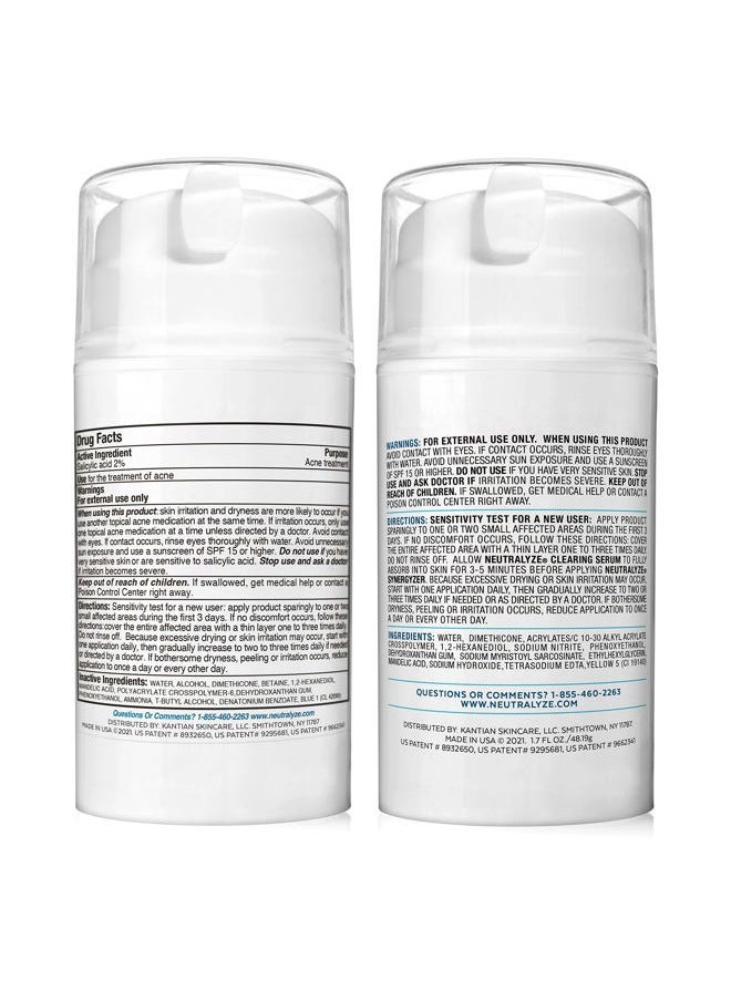 Neutralyze Moderate To Severe Acne Treatment Kit 2.0 (Clearing Serum & Synergyzer)  - Image 2