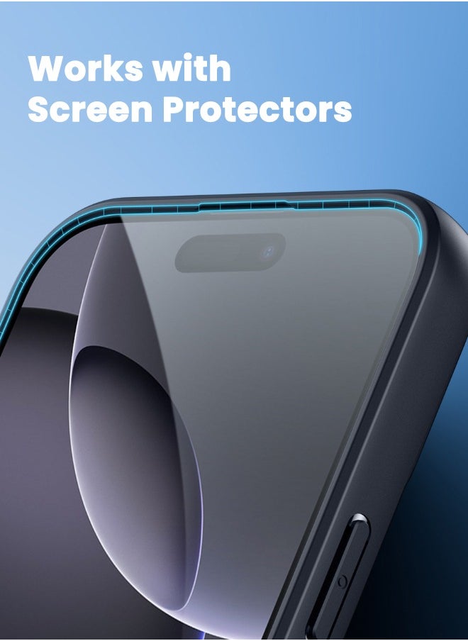 iPhone 16 Pro Max Case, [SGS Dropproof Certification][Streamline Texture][Frosted Feel] Slim Shockproof Frosted Case Cover for Apple iPhone 16 Pro Max, Black