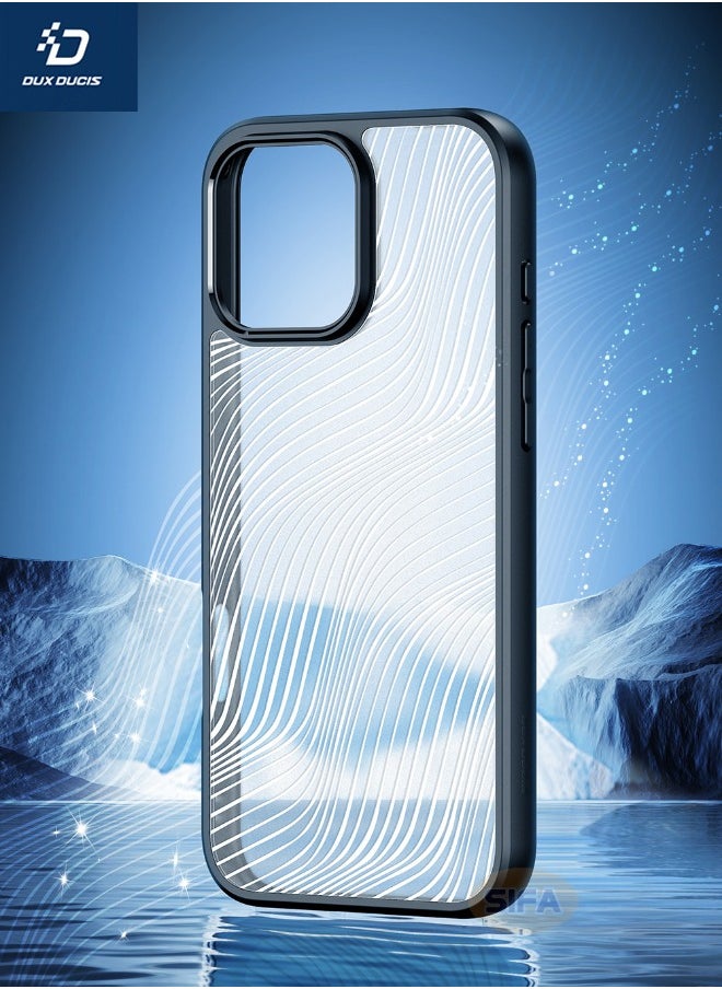 DUX DUCIS - iPhone 16 Pro Max Case, Anti-Drop Slim Shockproof Frosted Back Cover,  [SGS Dropproof Certification][Streamline Texture][Frosted Feel] Case Cover for Apple iPhone 16 Pro Max, Black - Image 1
