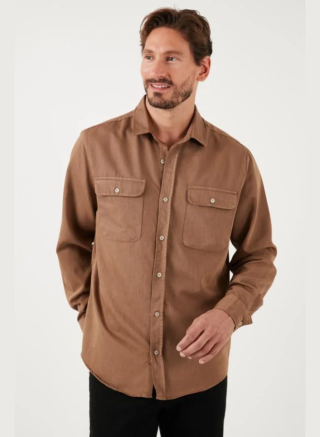 Buratti  Buratti Cotton Double Pocket Regular Fit Shirt Men's SHIRT CF25W128858 for Men | Best Price UAE