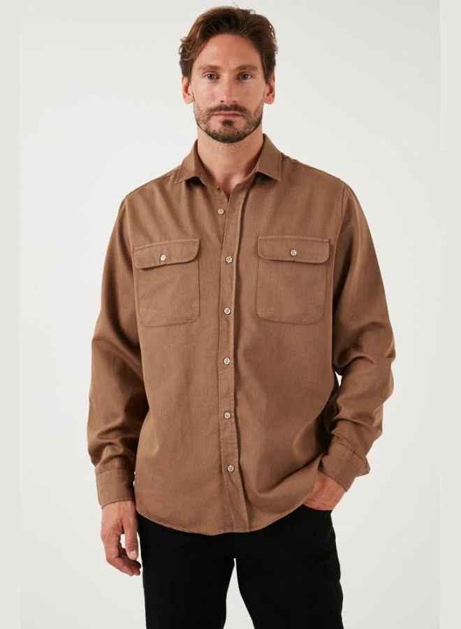 Buratti  Buratti Cotton Double Pocket Regular Fit Shirt Men's SHIRT CF25W128858 for Men | Best Price UAE