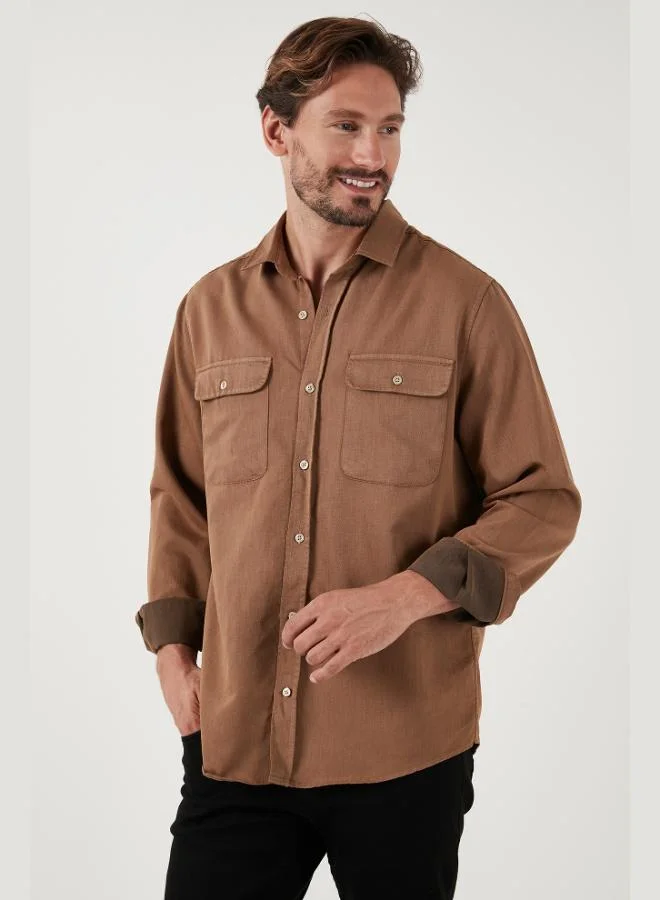 Buratti Cotton Double Pocket Regular Fit Shirt Men's SHIRT CF25W128858