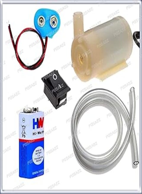 Pgsa2z waterproof mini water pump, dc 9v (white)