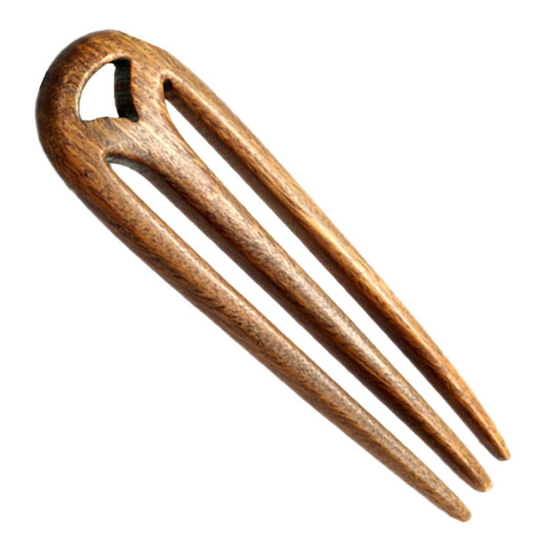 Lurrose Hair Chopsticks Hair Forks 3 Prone Hair Pin 3 prong Hair Fork Wooden Hair Stick Wooden Hair Hair for Buns Hair Pin Hair Accessories Wood Hair Fork French Hair Stick Womens Hair Clips