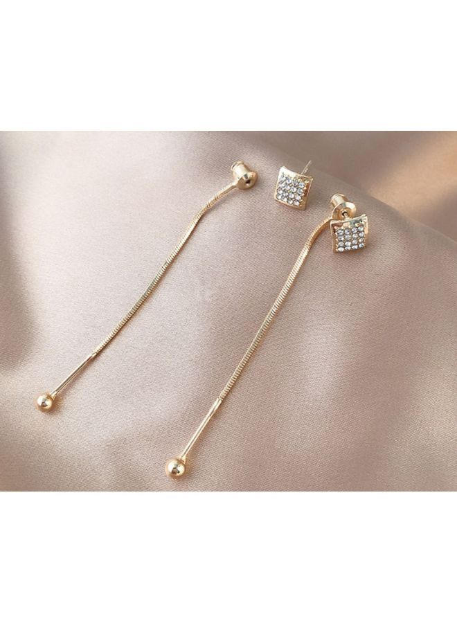 NIBEMINENT 925 Silver Needle Korean Style Square Earrings - Image 5