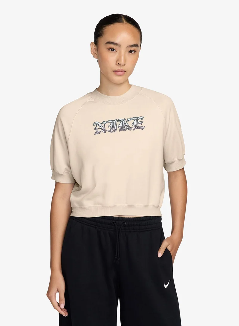 نايكي هودي صوف بطبعة جرافيك ستايل الشارع