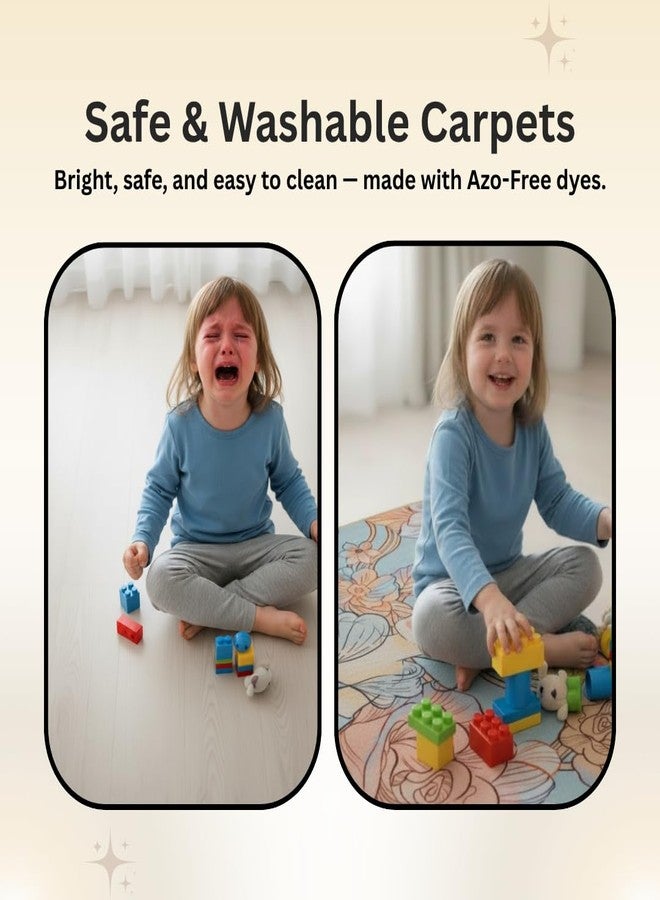 Athom Living Disney Princess Runner Carpet 2x4.5 Ft, Soft Printed Mat with Anti-Skid Backing, Durable Washable Runner for Kids Bedroom, Play Area & Playroom Décor - Image 4