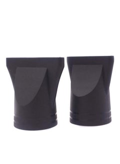 vipolish 2Pcs (Special for Hair Barber Shop) Plastic Salon Hair Dryer Nozzle Replacement Narrow Concentrator Replacement Blow Flat Hairdressing Hair Drying Nozzle for Outer Diameter 4.5cm (Black)  - Image 1
