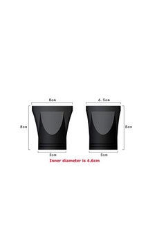 vipolish 2Pcs (Special for Hair Barber Shop) Plastic Salon Hair Dryer Nozzle Replacement Narrow Concentrator Replacement Blow Flat Hairdressing Hair Drying Nozzle for Outer Diameter 4.5cm (Black)  - Image 3