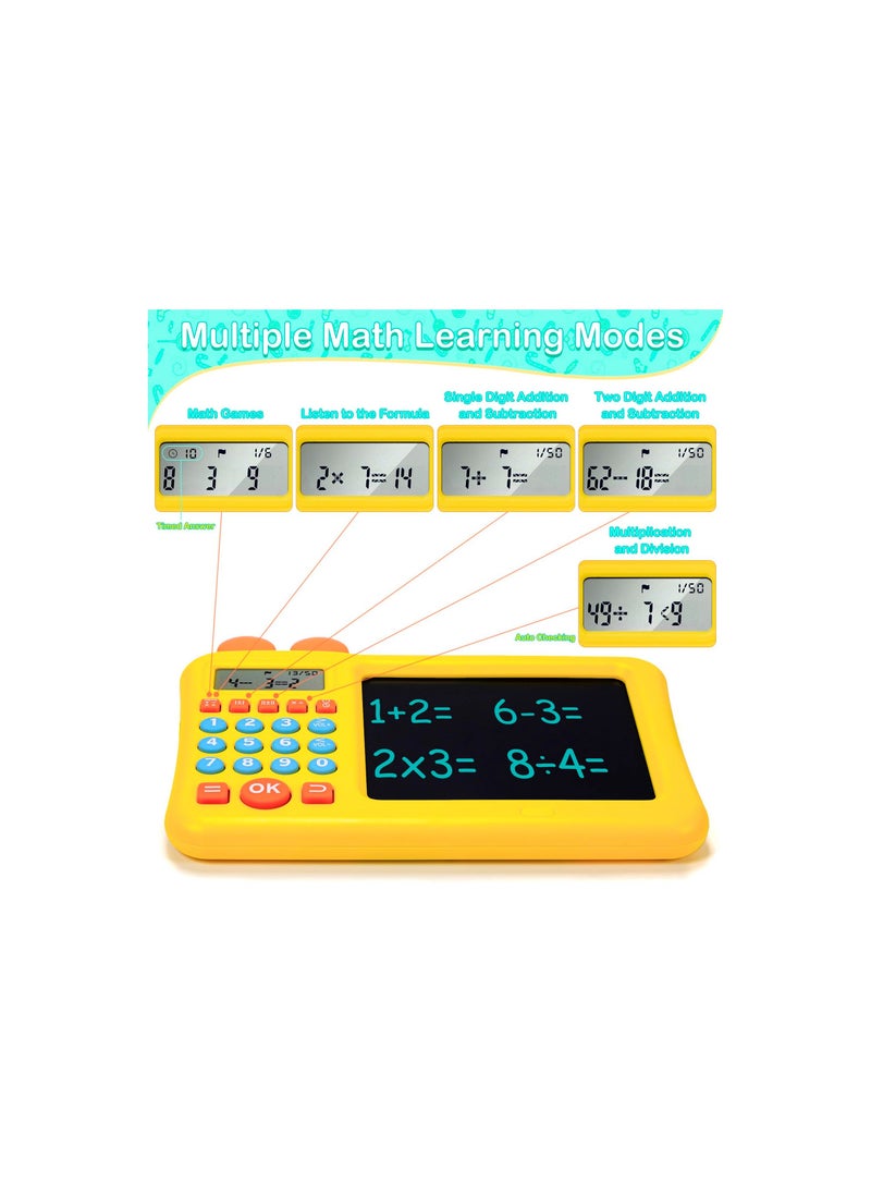 Y&D Learning Educational Toys, Toddler Maths Games Gifts for 4 5 6 7 8 9 Year Old Boys and Girls Kids, Smart Children Numberblocks Training Machine & LCD Drawing Scribble Boards Montessori Toy(1 Pack)  - Image 2