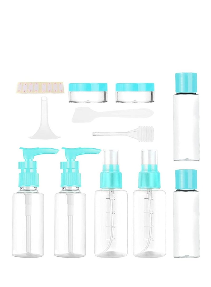 NANAO 11 Piece Travel Bottles Set, Leak Proof Squeezable Silicone Bottles Containers Travel Size Toiletries Containers - Image 2