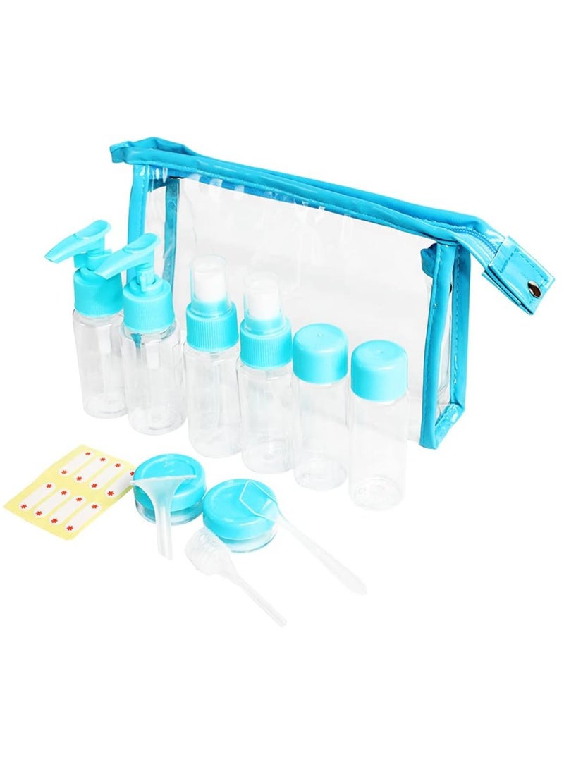 NANAO 11 Piece Travel Bottles Set, Leak Proof Squeezable Silicone Bottles Containers Travel Size Toiletries Containers - Image 1