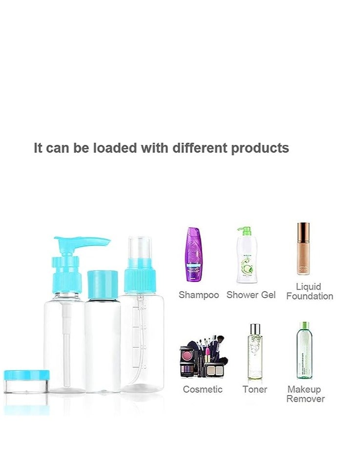 NANAO 11 Piece Travel Bottles Set, Leak Proof Squeezable Silicone Bottles Containers Travel Size Toiletries Containers - Image 3