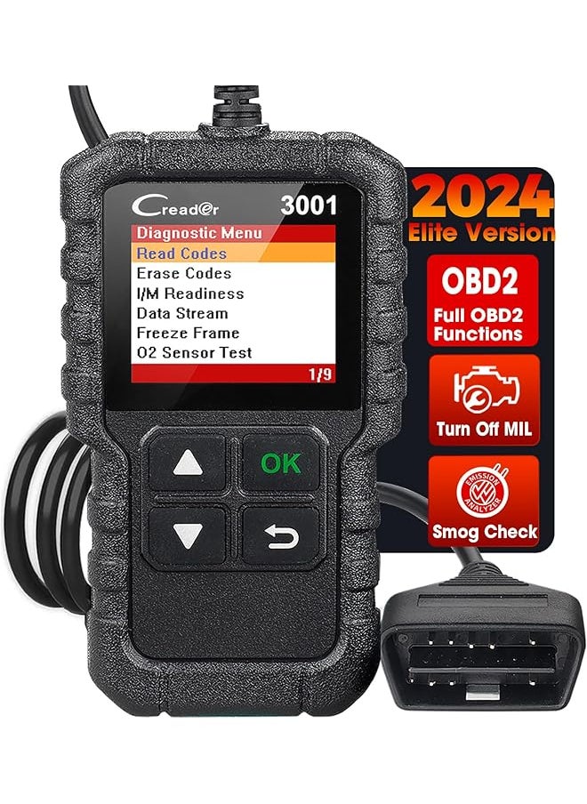 Launch - LAUNCH Creader 3001 OBD2 Scanner Automotive Car Diagnostic Check Engine Light O2 Sensor Systems OBD Code Readers Scan Tool for All OBDII Protocol Cars Since 1996 - Image 1