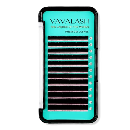 VAVALASH Eyelash Extensions 003 C Curl 15mm Lash Extensions Supplies Individual Lashes Premium Silk Volume Classic Lash Soft Matte Dark Professional Eyelashes Extension 003C15mm