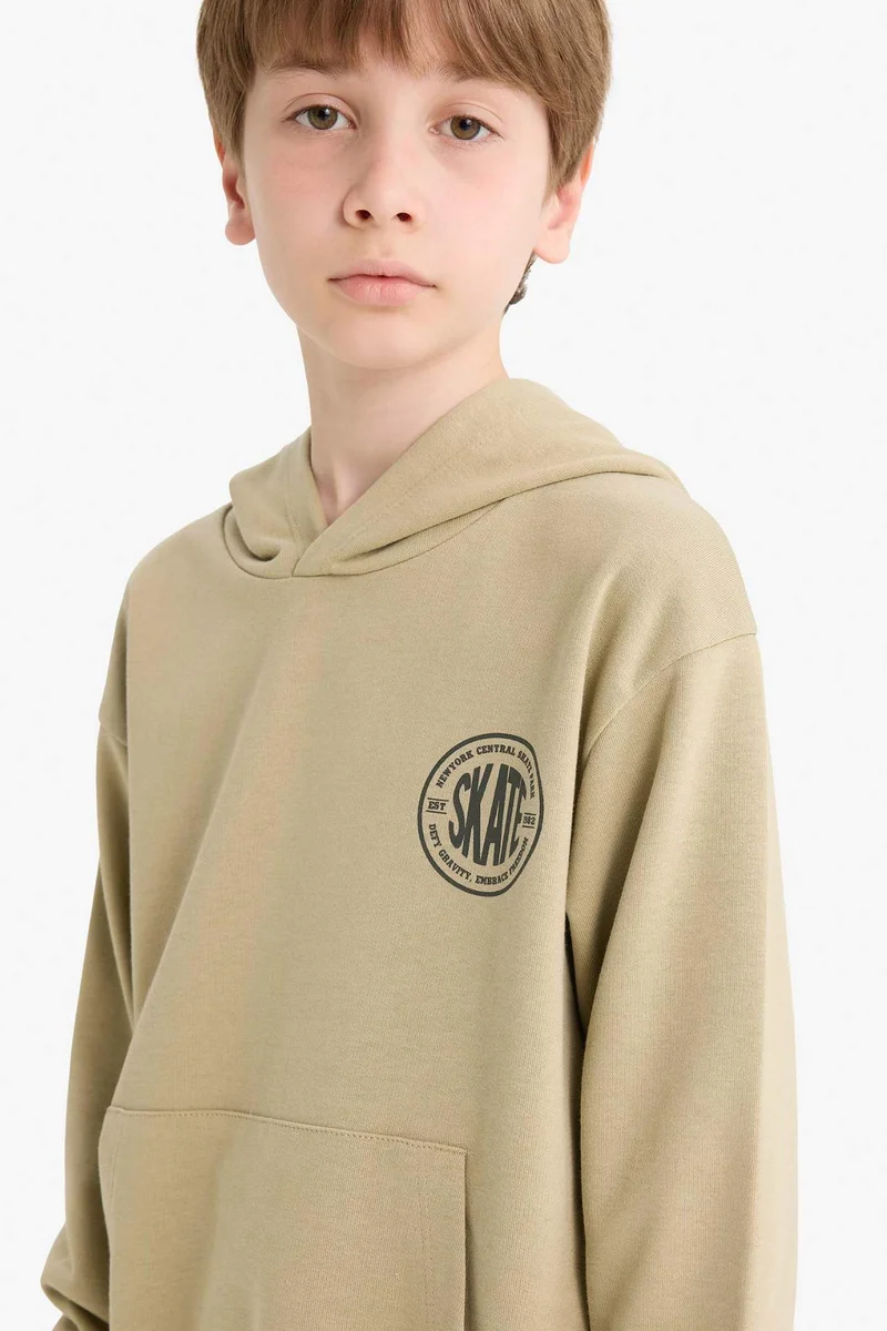 ديفاكتو Boy Printed Hoodie