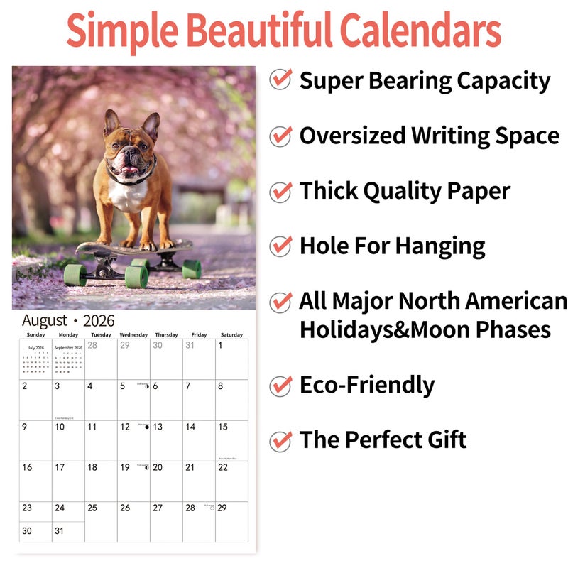 windrio 2026 Wall Calendar,Funny Calendar 2026, November 2025 - December 2026, Wall Calendar Funny Animal Memes, 12" x 24" Opened, Full Page 14 Months Thick Paper for Gift Calendar Organizing Planning - Image 5
