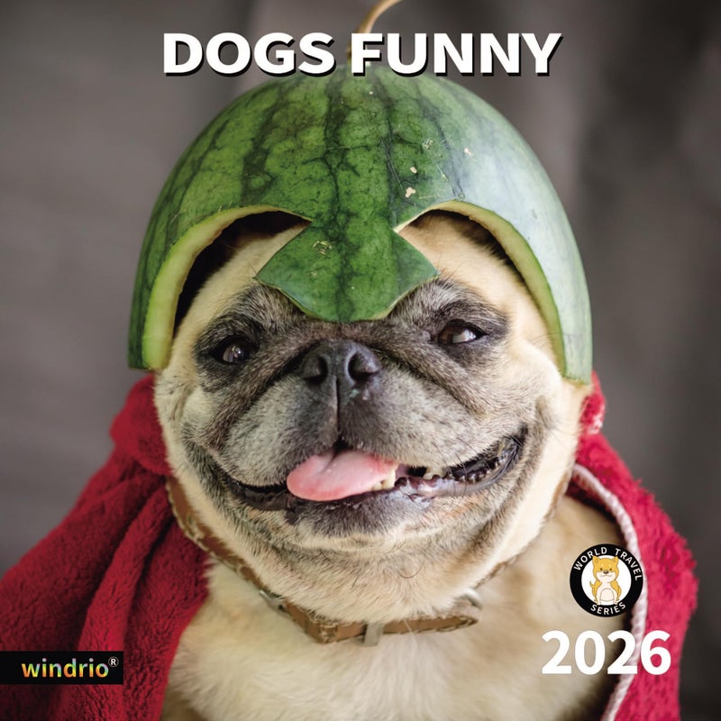 windrio 2026 Wall Calendar,Funny Calendar 2026, November 2025 - December 2026, Wall Calendar Funny Animal Memes, 12" x 24" Opened, Full Page 14 Months Thick Paper for Gift Calendar Organizing Planning - Image 1
