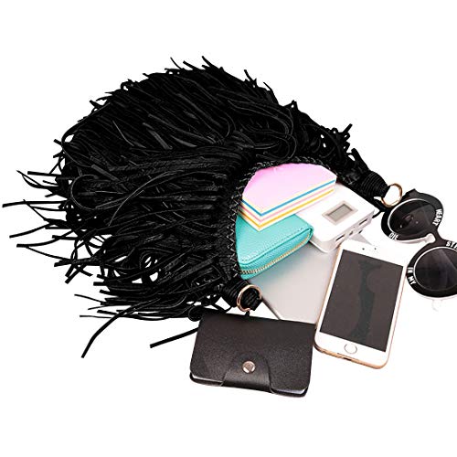 Lanpet Women Fringe Tassel Cross Body Bag Leisure Shoulder Bag - Image 5