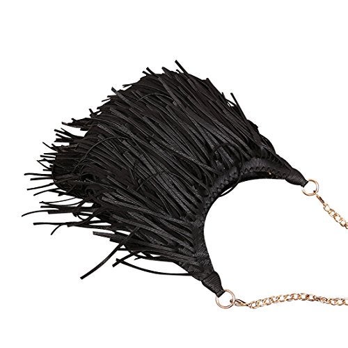Lanpet Women Fringe Tassel Cross Body Bag Leisure Shoulder Bag - Image 4