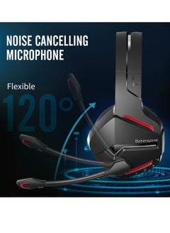 BINNUNE Wireless Gaming Headset with Noise Cancelling Microphone for PC PS4 PS5, 2.4G Headset with Mic for Laptop Computer  - Image 5