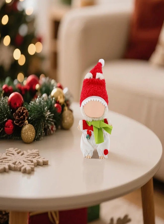 HAPINYOU 4 Pcs Lububu Christmas Clothes Compatible with 17cm Doll Clothes, Christmas Elf Accessories Sets Include Hat, Scarf, Top & Pants Costume for Dolls Premium Holiday Outfit (No Doll) - Image 2