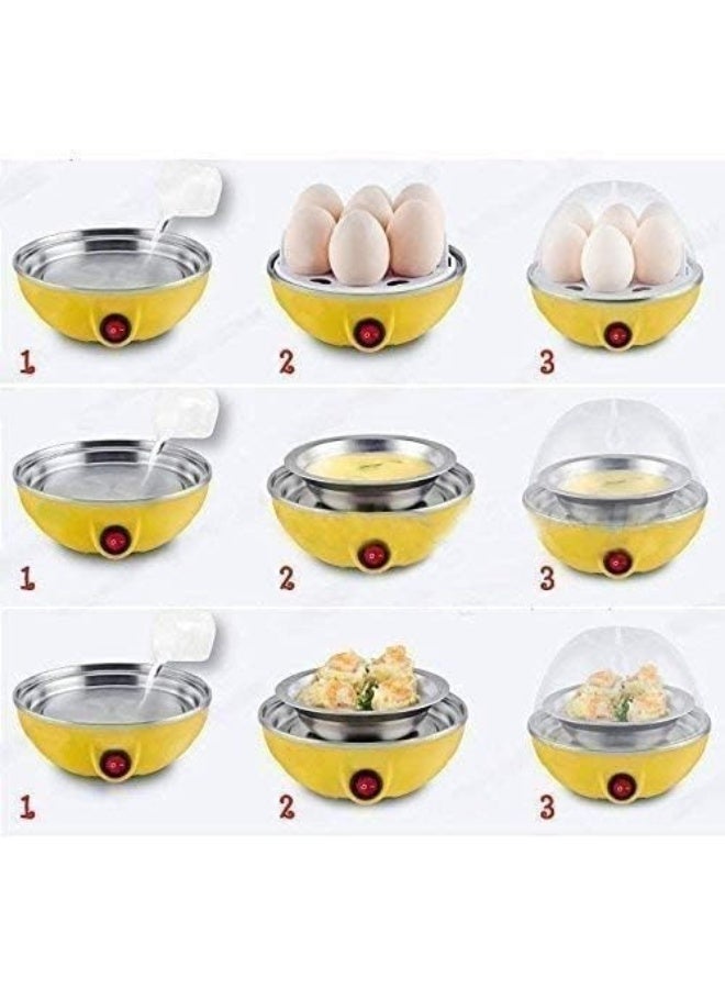 Fast Electric Egg Cooker with 7 Egg Capacity - Steam, Boil, Boil, Beat, and Make Omelette with Ease | Classic mint finish, BPA free, auto shut-off, measuring cup included, 350W, 220V - Image 2
