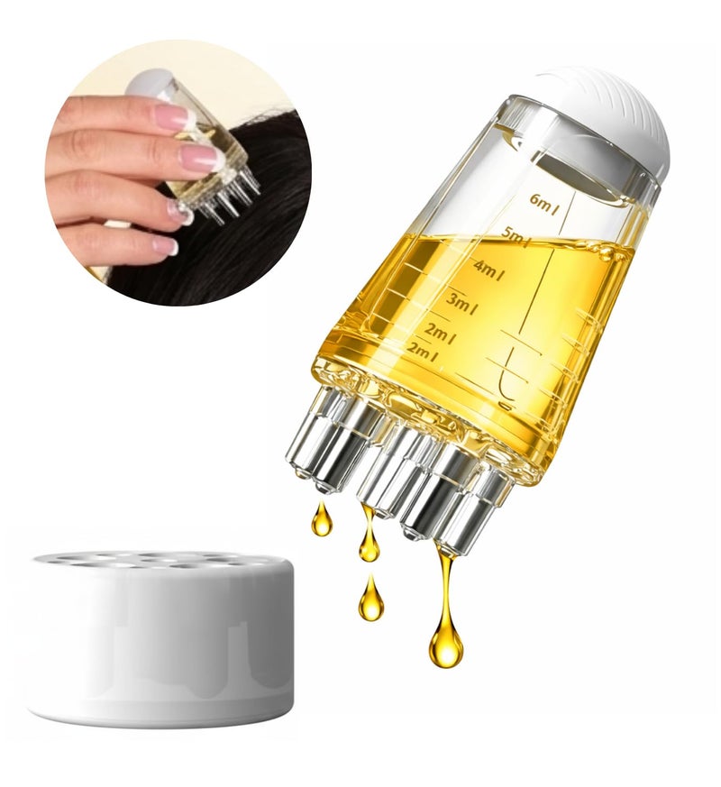 INSIME Hair oil scalp applicator tool for hair | Small Serum & oil applicator for scalp and massager | Oiling tool for scalp hair Tiny oil applicator & dispenser (Mini size - 5 CM) - Image 1