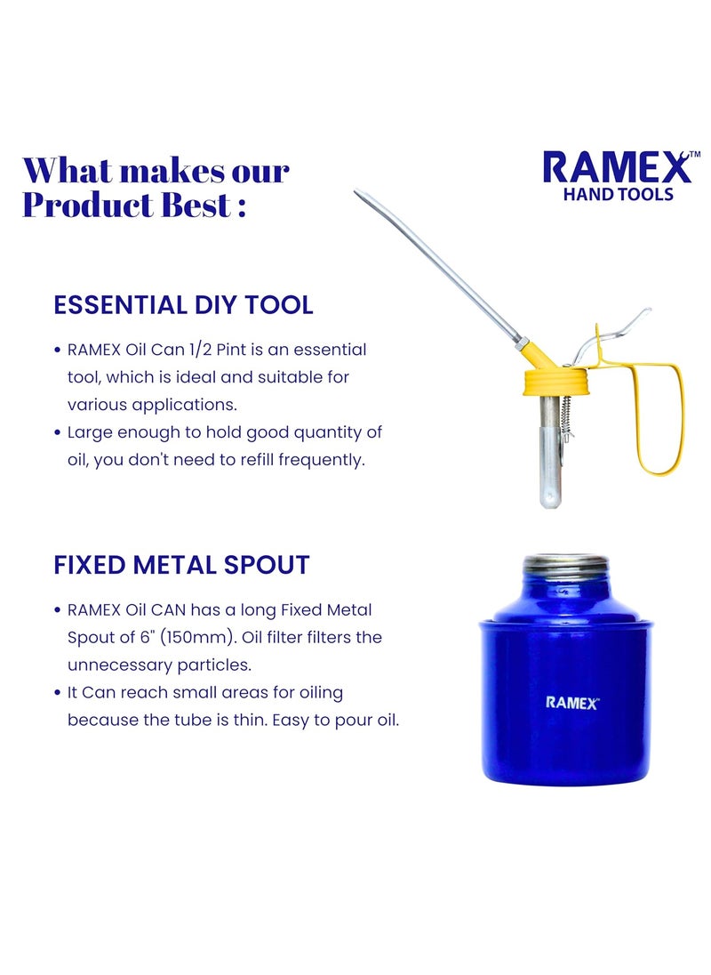 Ramex RAMEX 9pc Hex Allen Key Set In Plastic Box Size 15 2 25 3 4 5 6 8 10 Oil Can For Vehicles 12 Pint Capacity Glossy Blue Yellow  - Image 3