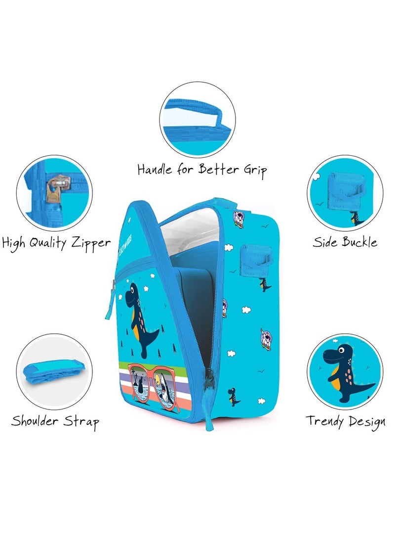 Eazy Kids Eazy Kids - Bento Lunch Bag - Dino Blue  - Image 2