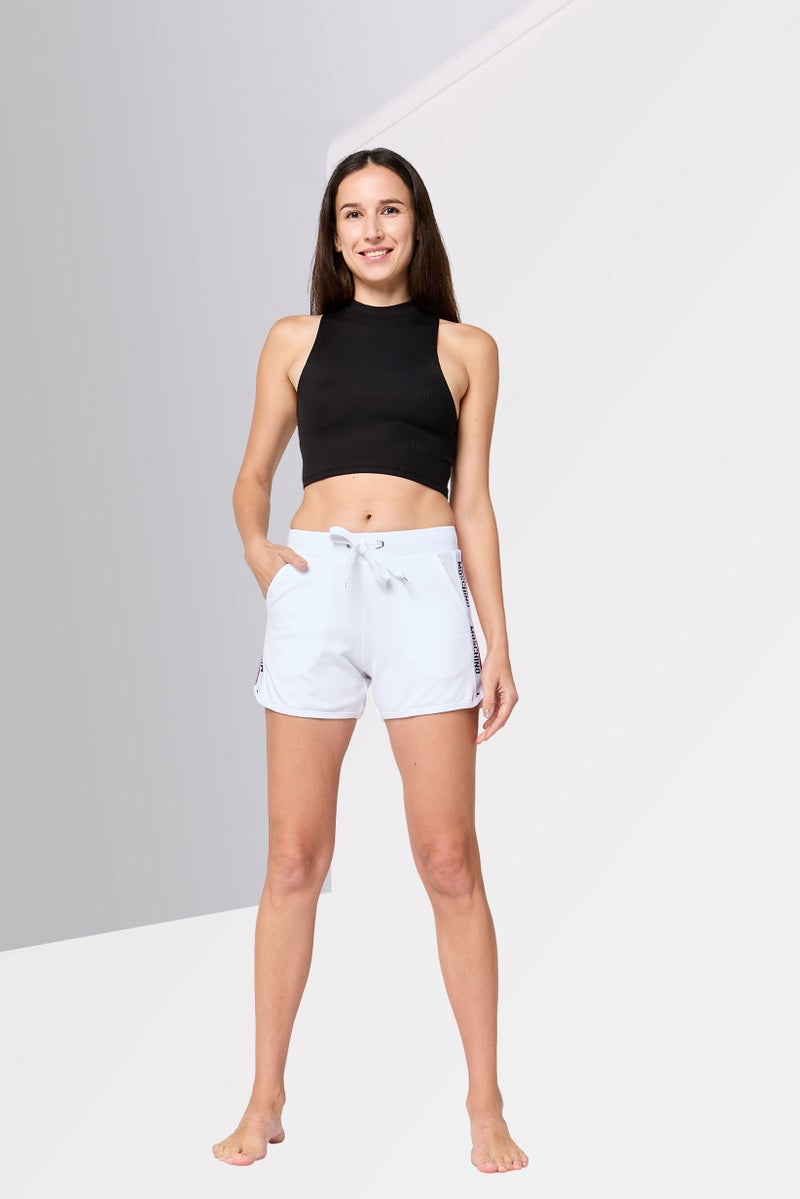 MOSCHINO Women Brand Logo Underwear Shorts, White - Image 2