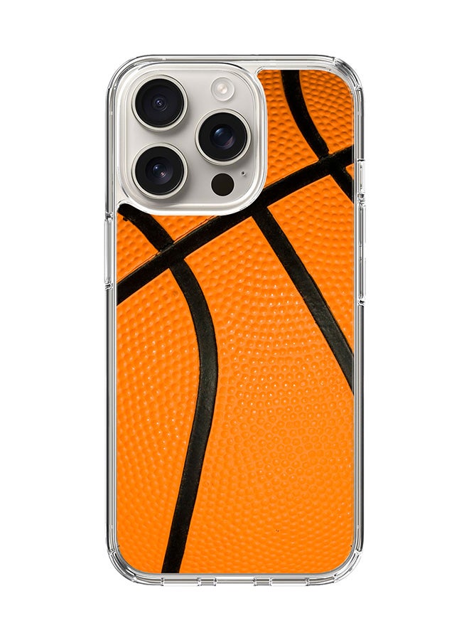 Stylizedd For iPhone 16 Pro Case [Compatible with MagSafe] Slim Magnetic cover Clear Phone Case - Basketball FP - Image 1
