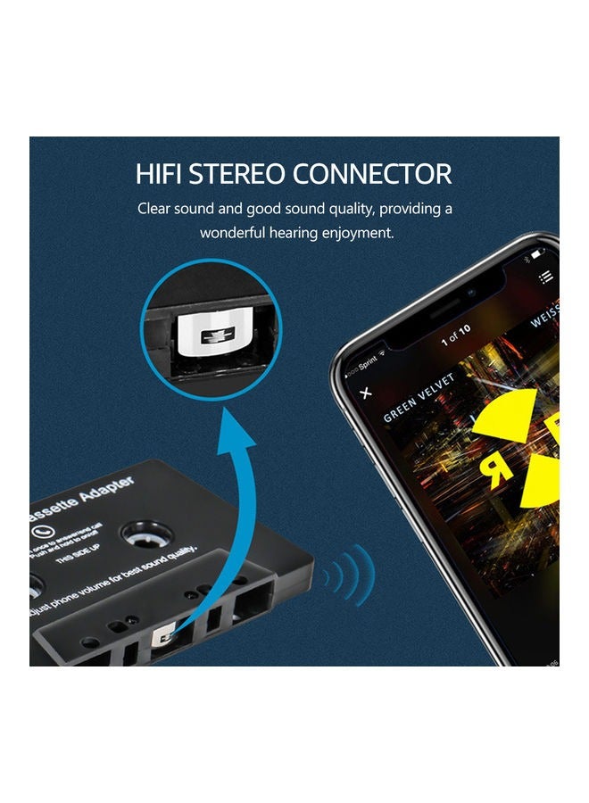 ماركة غير محددة BT Car Tape Adapter，Car Audio Bluetooth Cassette Receiver，Wireless Tape Auxiliary Adapter，Smartphone Audio Converter,Wireless Bluetooth Hands-Free for Home/Car  - Image 4