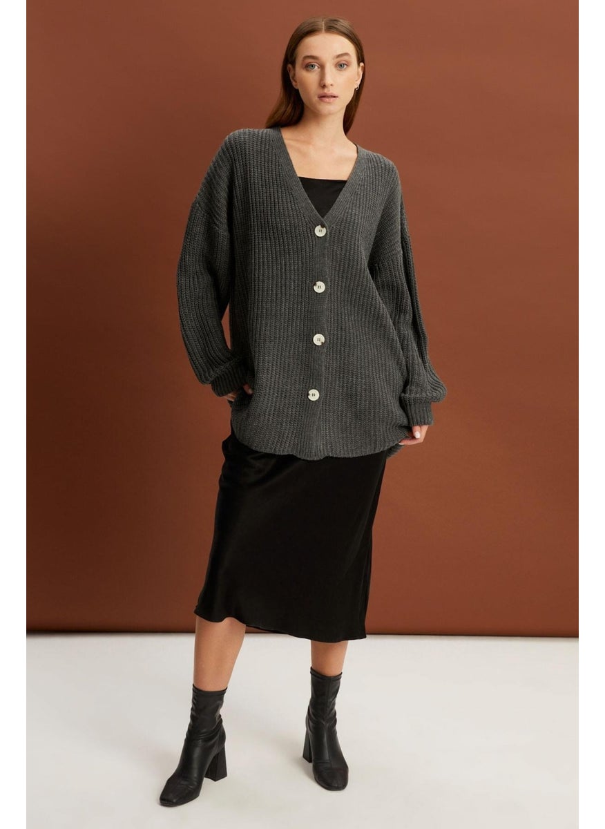 Alexander Gardi Buttoned Long Knit Cardigan (B22-5755-STD)  - Image 2
