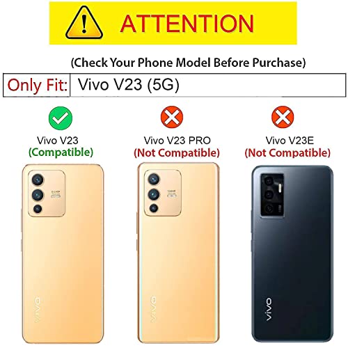Kapa Double Dip Full 360 Protection Back Case Cover for Vivo V23 (5G) (Red, Black) - Image 2