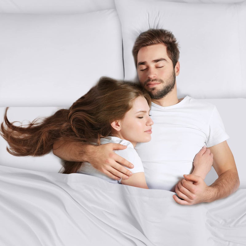 Utopia Bedding Utopia Bedding King Sheet Set - Jersey Knit Sheets 4 Piece King Jersey Sheet Set - Cotton Jersey Sheets - Soft T-Shirt Stretchy Sheets (King  White)  - Image 5
