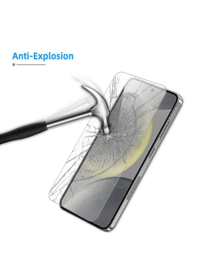 Glass Screen Protector for Samsung Galaxy S25 Ultra [Support Fingerprint Unlock], HD High definition transparent anti-scratch, no bubbles, easy to install - Image 3