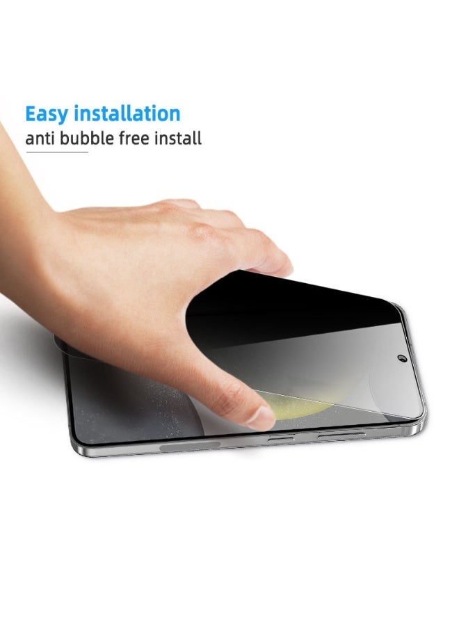 Glass Screen Protector for Samsung Galaxy S25 Ultra [Support Fingerprint Unlock], HD High definition transparent anti-scratch, no bubbles, easy to install - Image 5