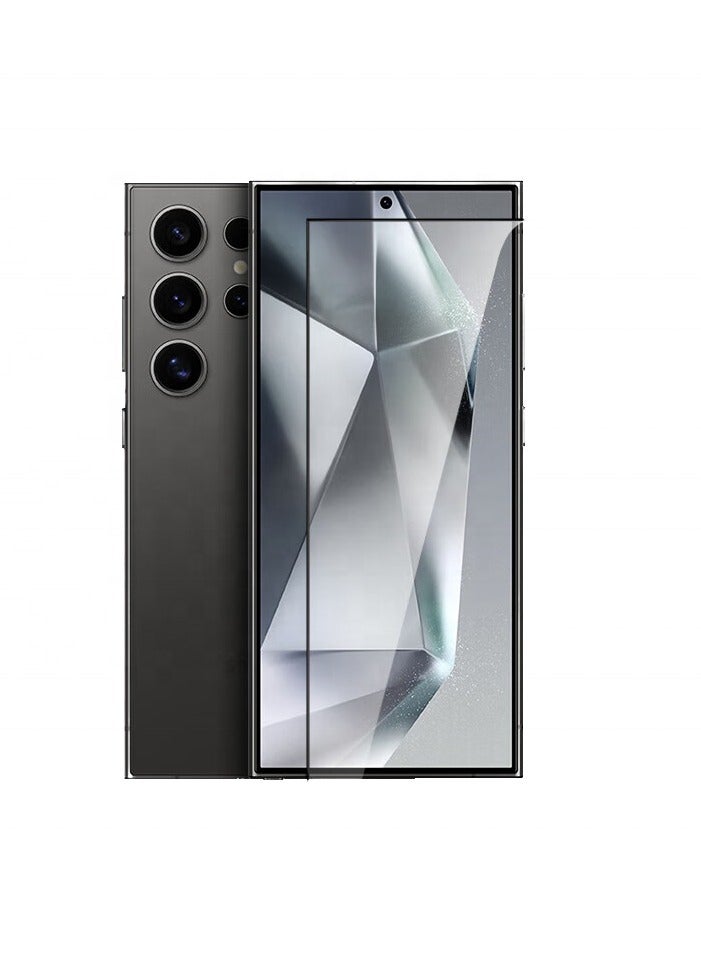 Glass Screen Protector for Samsung Galaxy S25 Ultra [Support Fingerprint Unlock], HD High definition transparent anti-scratch, no bubbles, easy to install - Image 1