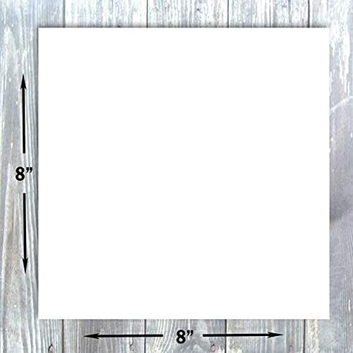 Hamilco 8x8 White Scrapbook Cardstock Paper Heavyweight 100lb Cover Card Stock 100 Pack (Bright) - Image 3
