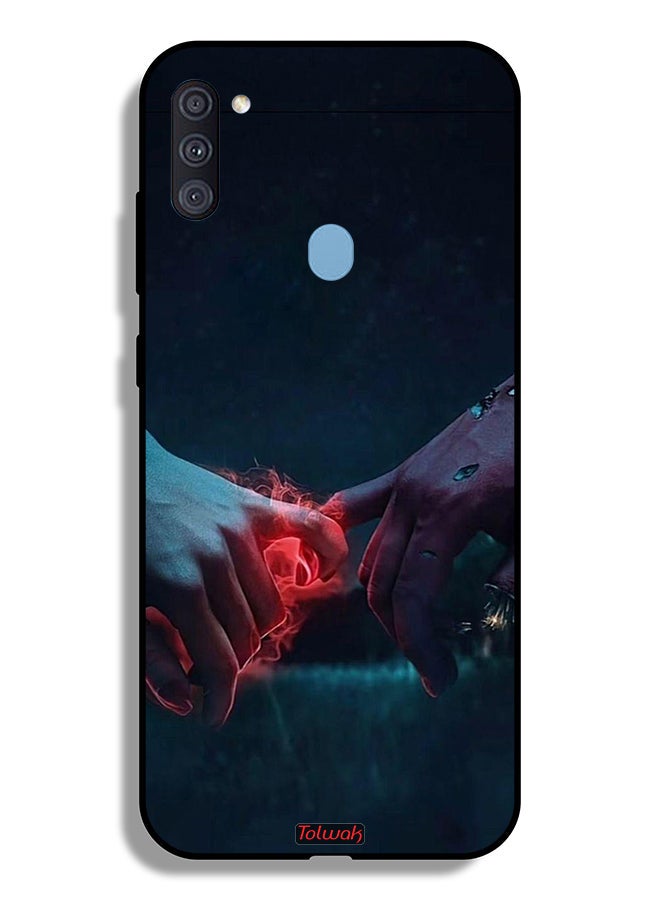 Tolwak Samsung Galaxy A11 Protective Case Cover Burning Hands - Image 1