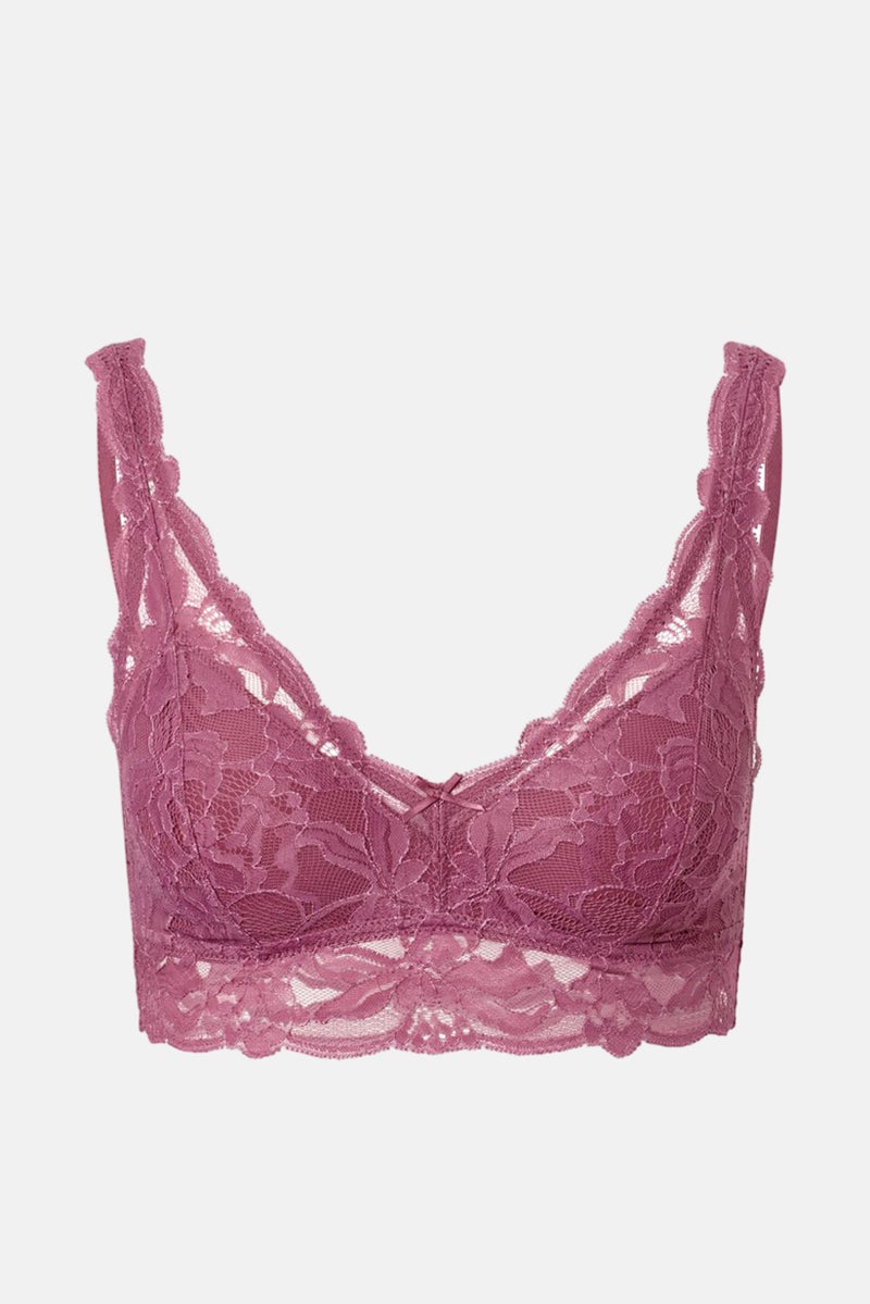 Tchibo سوتيان نسائي دانتيل بدون حشوة، وردي باهت - Image 2