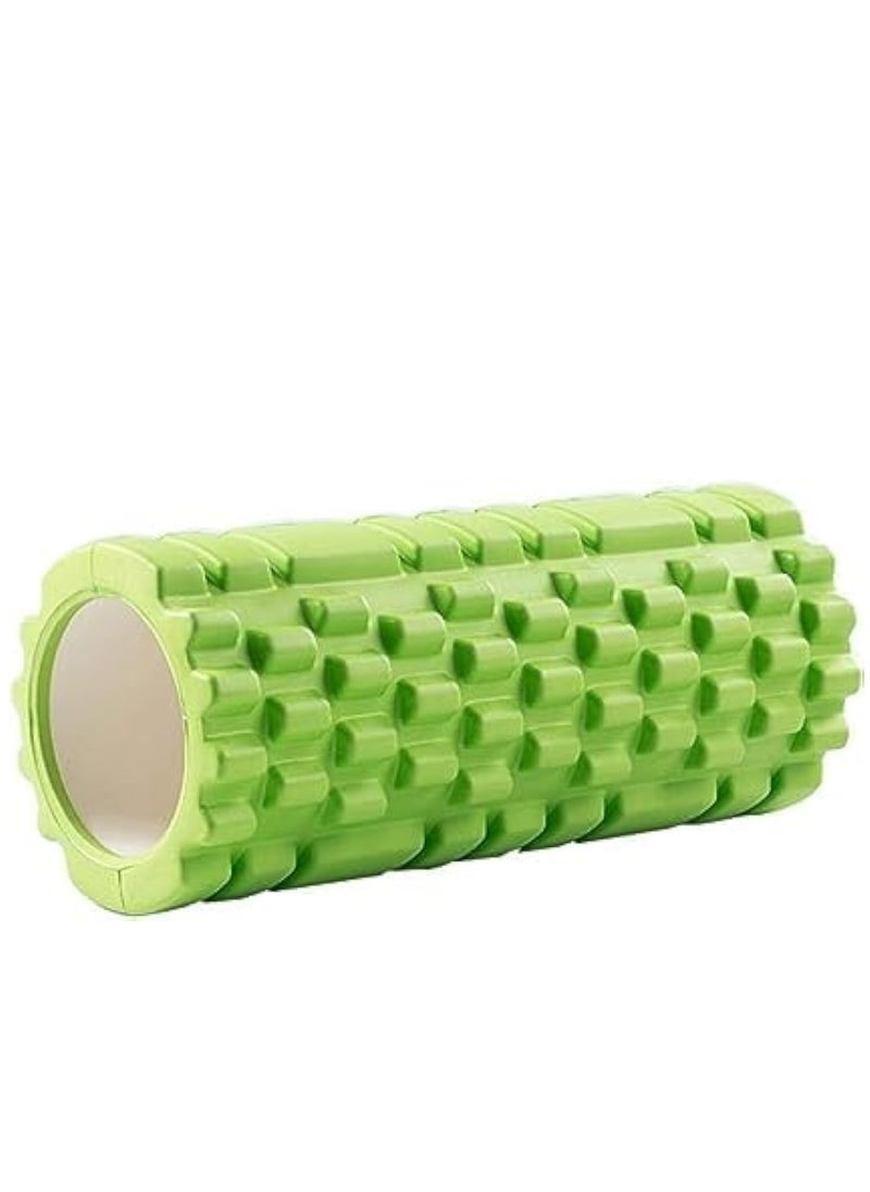MahMir Eva Foam Roller For Yoga, Deep Tissue Massage, Stretching, Physical Therapy, Relieve Stress, Improve Mobility With Foam Roller For Legs And Muscles - Deep Tissue Massage Tool (Green)  - Image 1