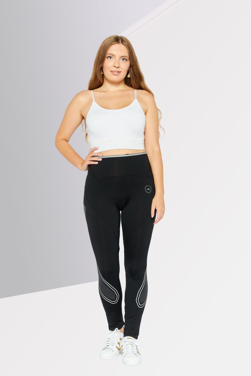 Adidas by Stella McCartney Women Sportswear Fit Training Leggings, Black - Image 3