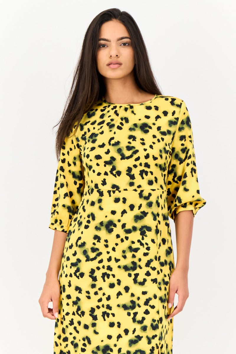 ONLY Women Allover Print Midi Dress, Multicolor  - Image 2