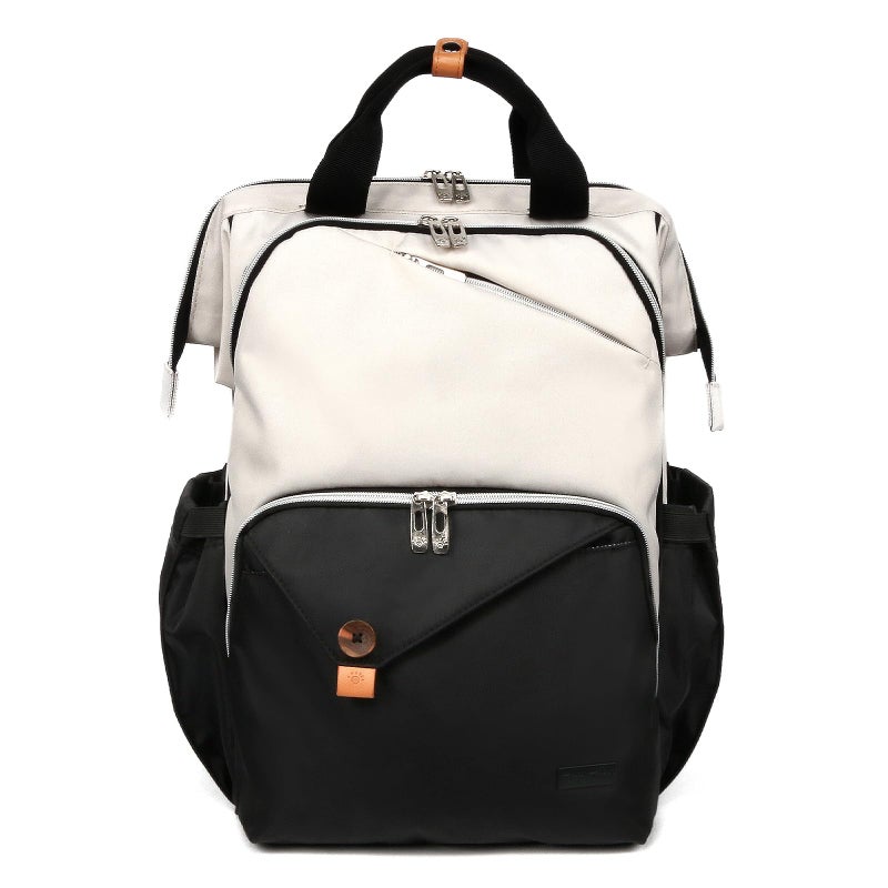 Hap Tim Baby Diaper Bag for Boys Girls, Large Backpack Diaper Bags with Double Compartments, Baby Registry Search Shower Gifts Stuff Newborn Must Havesï¼ˆ7340-BHï¼‰ - Image 1