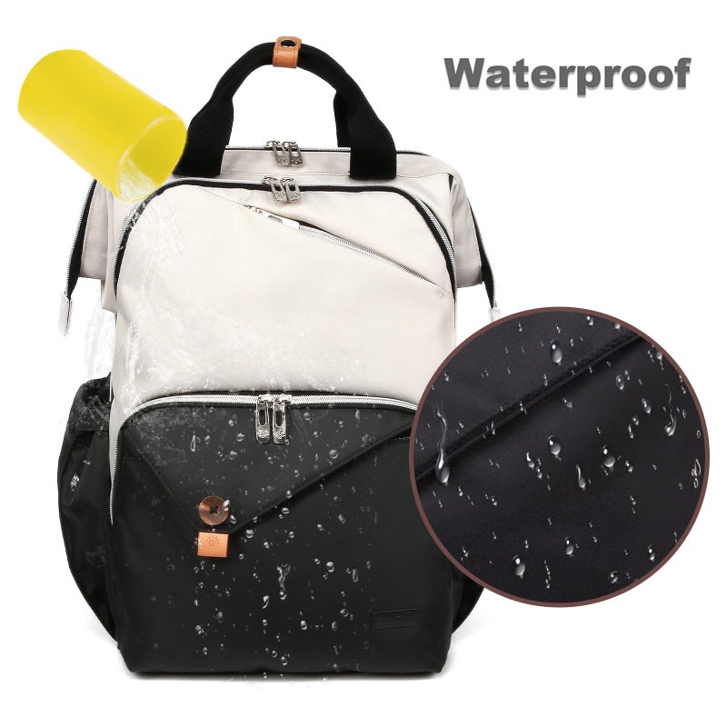 Hap Tim Baby Diaper Bag for Boys Girls, Large Backpack Diaper Bags with Double Compartments, Baby Registry Search Shower Gifts Stuff Newborn Must Havesï¼ˆ7340-BHï¼‰ - Image 5