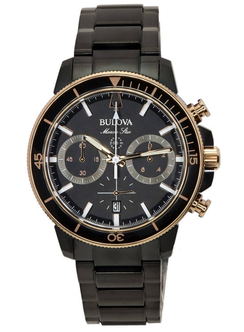 Bulova Marine Star Chronograph Quartz Diver's 98B302 200M Men's Watch - Image 1