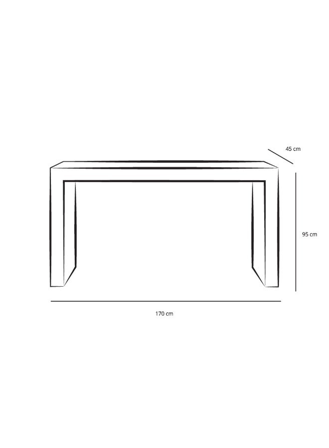 Al Home Timeless Wooden Console Table By Alhome 170x45x95 cm - Image 2