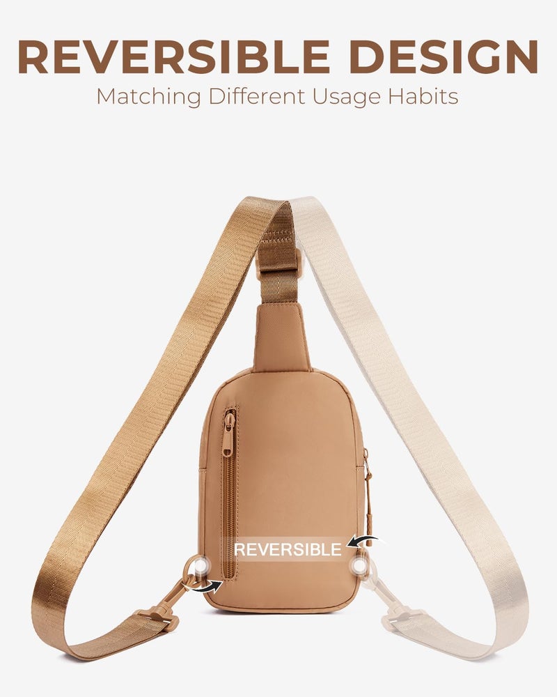CHOLISS Sling Bag for Women and Men, Small Crossbody Bags for Women and Men Trendy, Fanny Packs Chest Bag with Extended Strap - Image 3